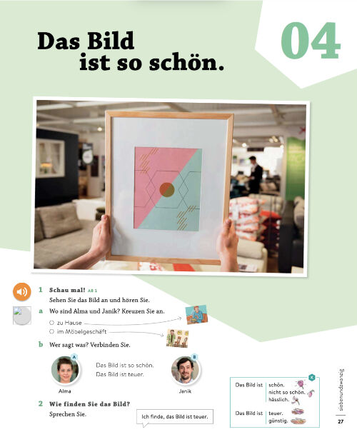 Das Bild ist schön.
