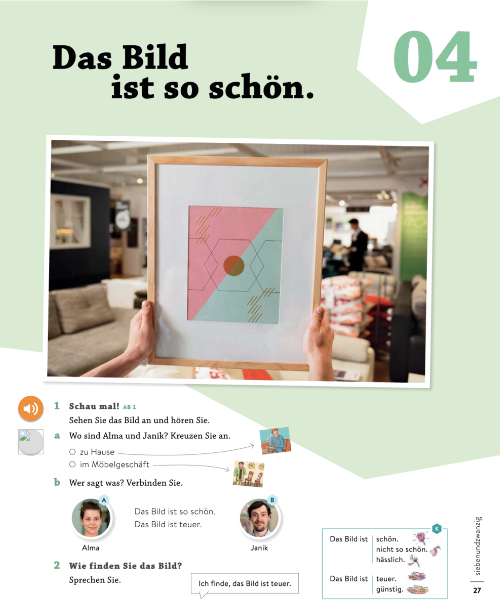 Das Bild ist schön.