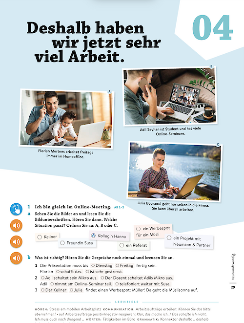 Deshalb haben wir jetzt sehr viel Arbeit.